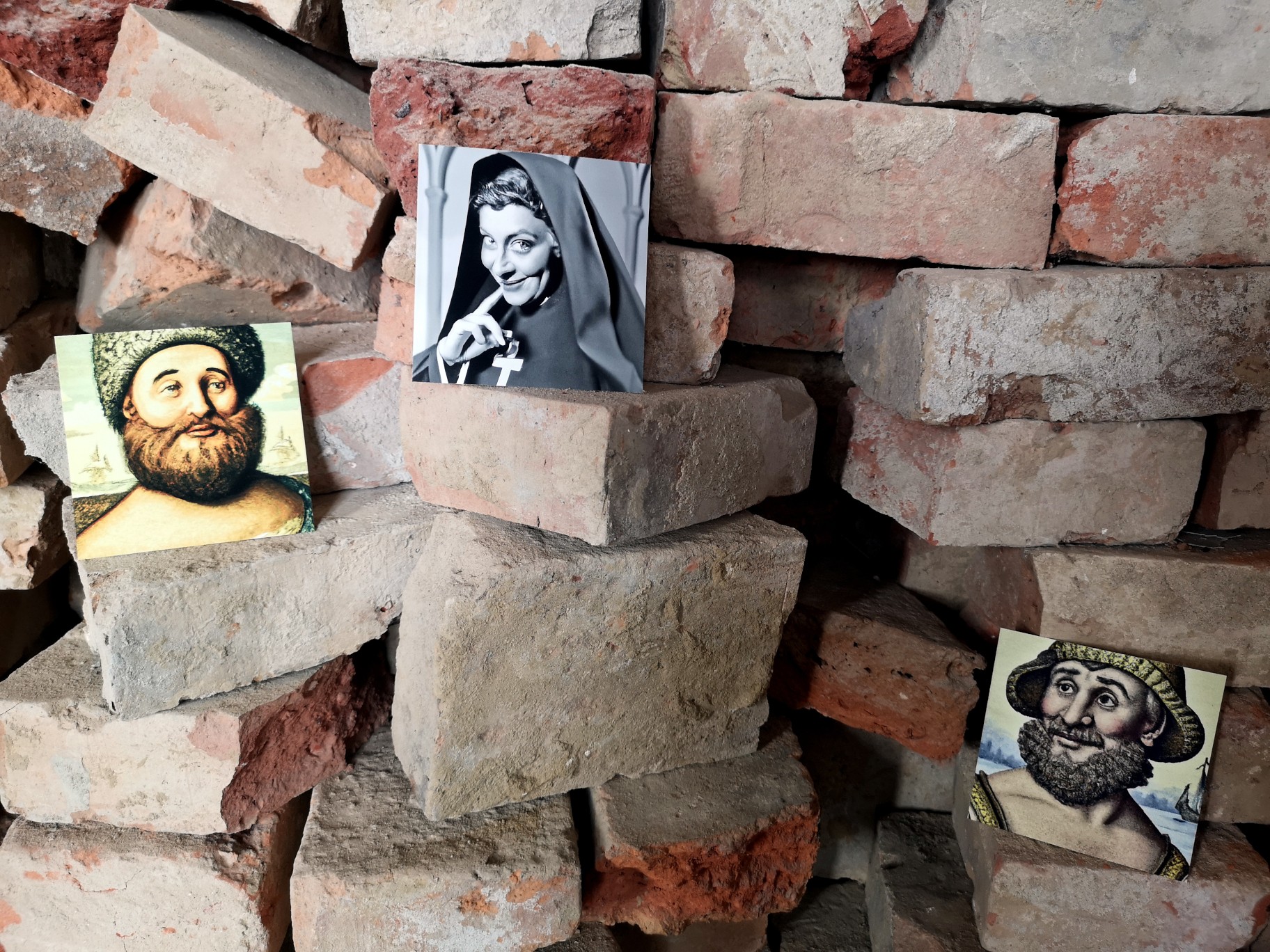 AI created image of a nun and a sailor - artistic research project.