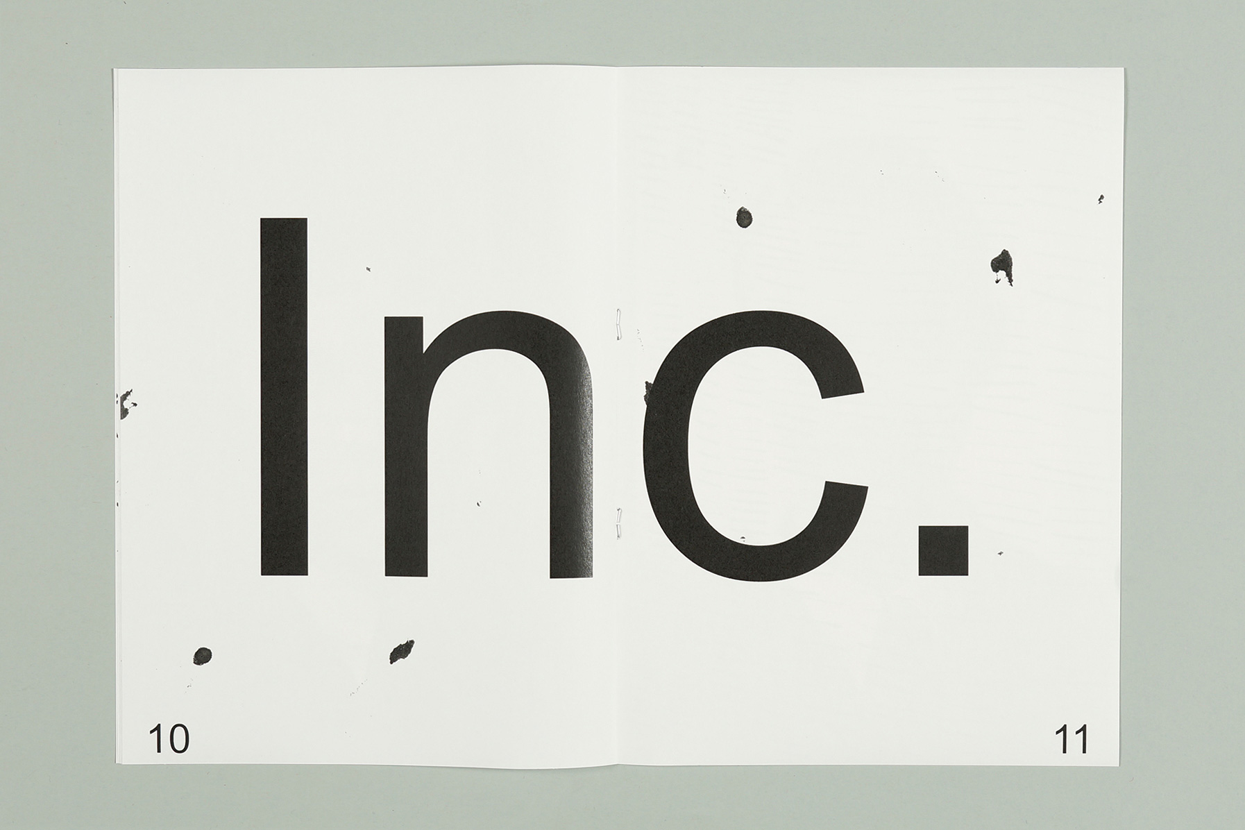 Inc. Doppelseite Arbeitskuppel-Magazin