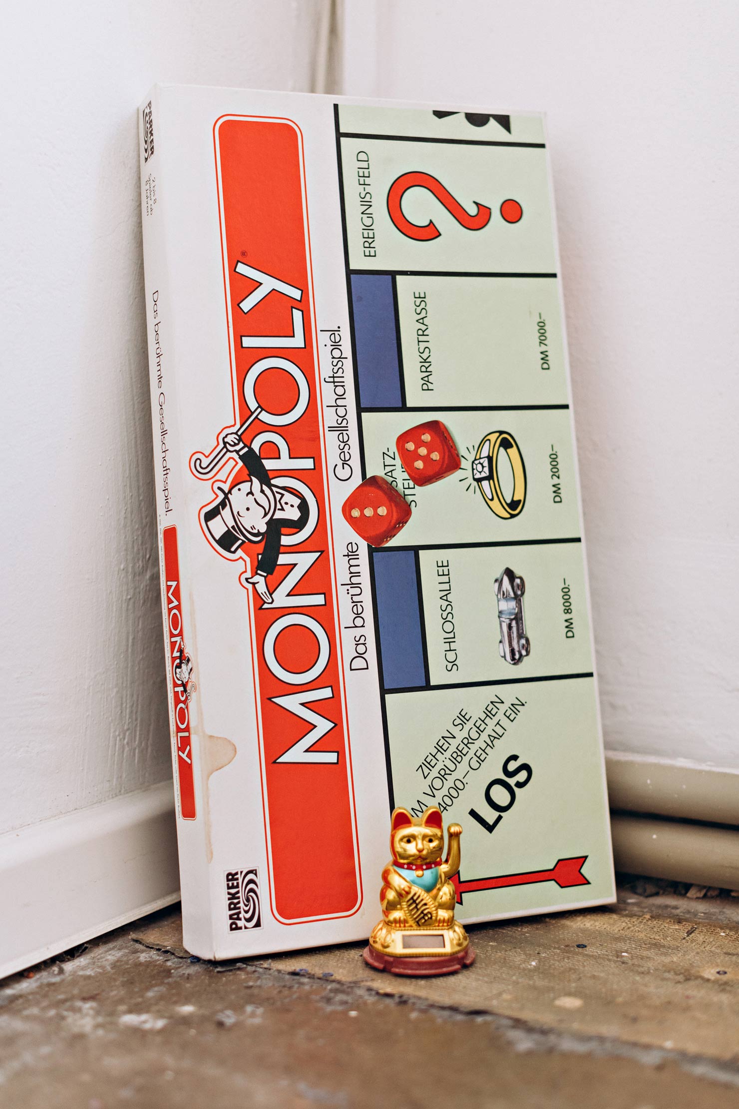 Monopoly-Spiel an Wand