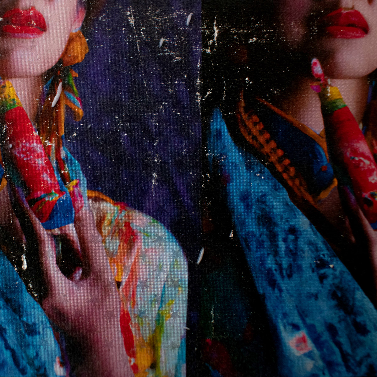 AI created colourful fake photo documentary about former prostitutes of India´s Falkland Road by Susan Buckow.