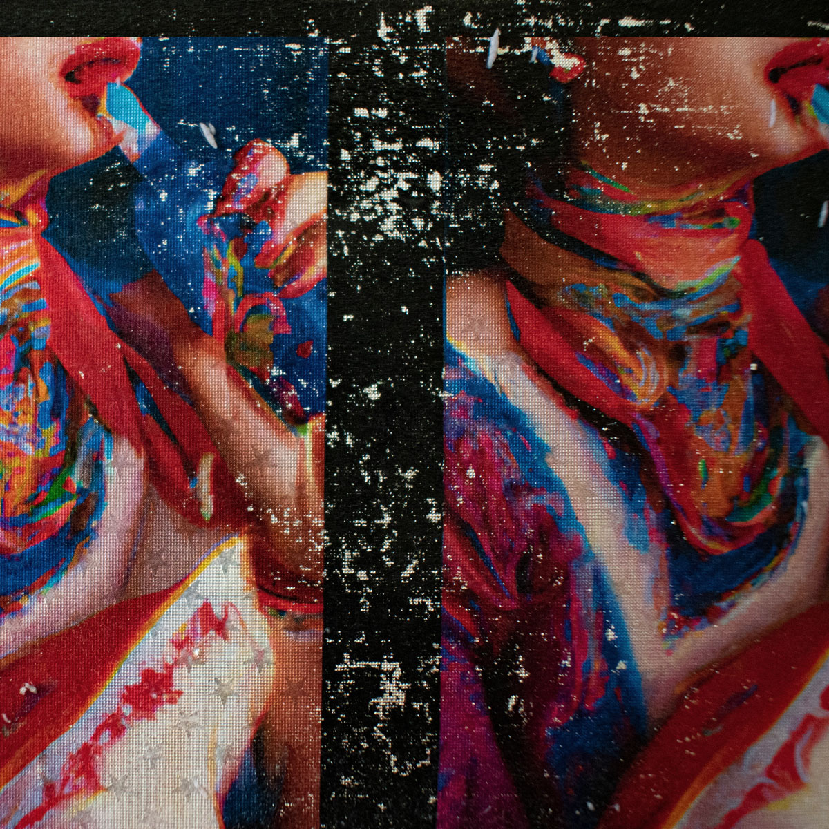 AI co-created fictional art series - photo documentary about former prostitutes of India´s Falkland Road after 2020.