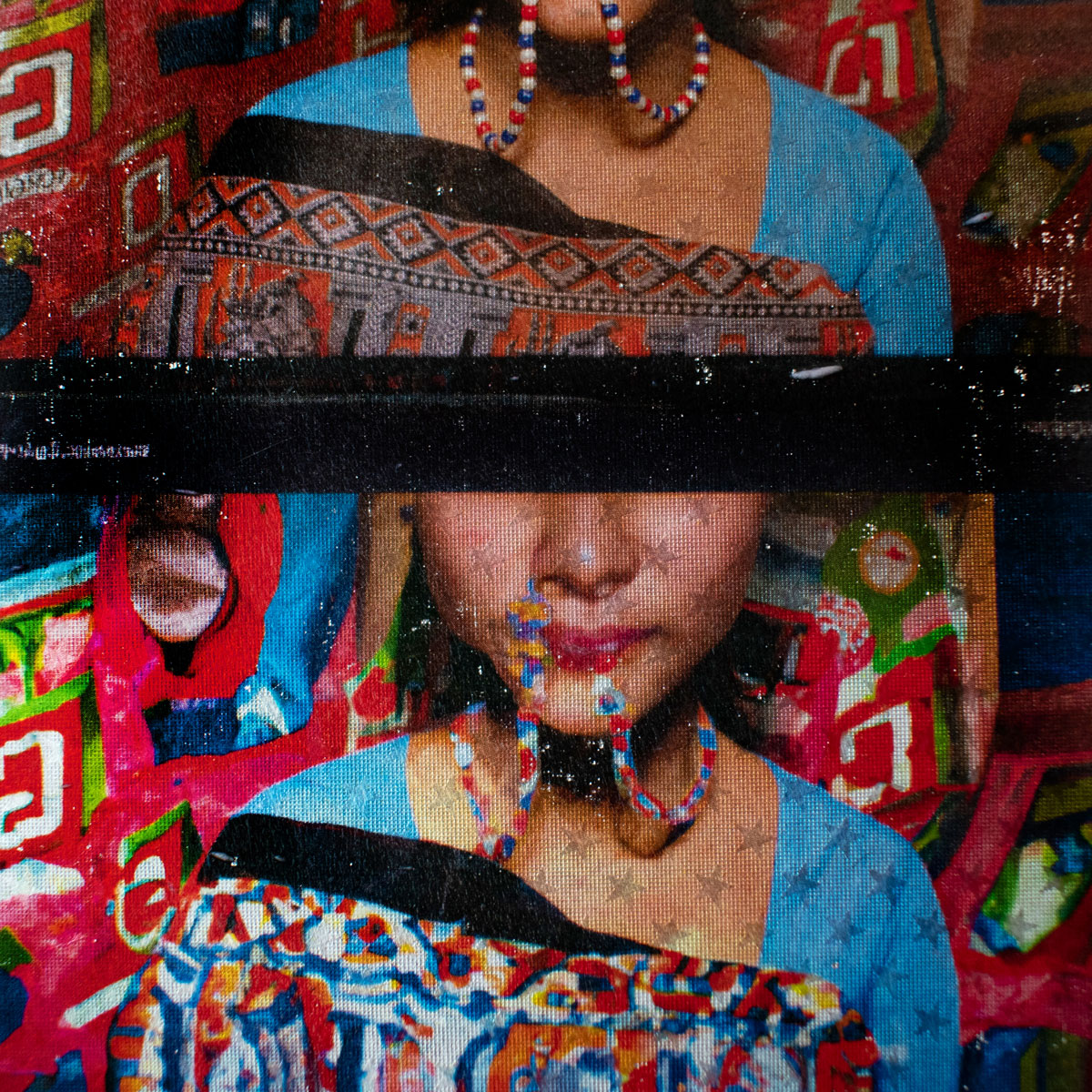 AI created powerful females. Fake photo documentary with bright colours. Film Still.